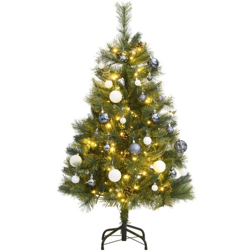  Umjetno božićno drvce 150 LED sa &amp;scaron;arkama i kuglicama 150 cm Slike