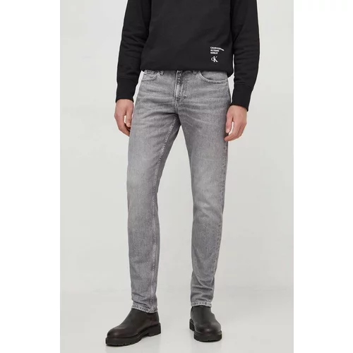 Calvin Klein Jeans Kavbojke moški, siva barva