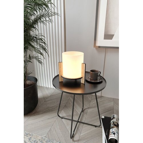 Opviq Stolna lampa od bora, 14x16x20 cm, Bež Slike