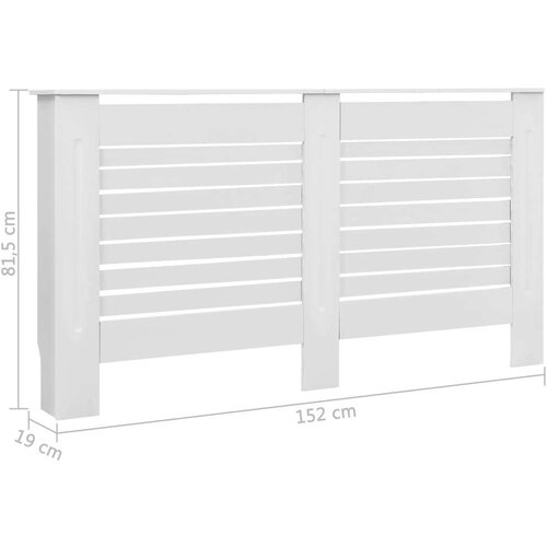  pokrovi za radiatorje 2 kosa 152x19x81,5 cm mediapan Slike
