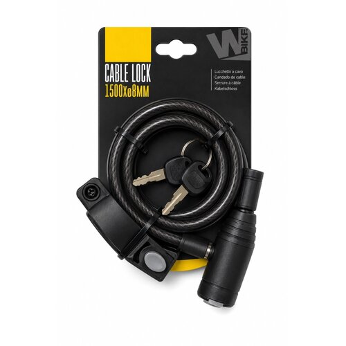 Wag Brava spiralna sa nosačem 1500 mm/8 mm, crna Cene