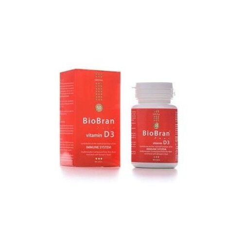 BioBran Bio Bran Plus Vitamin D3 90 tableta Slike