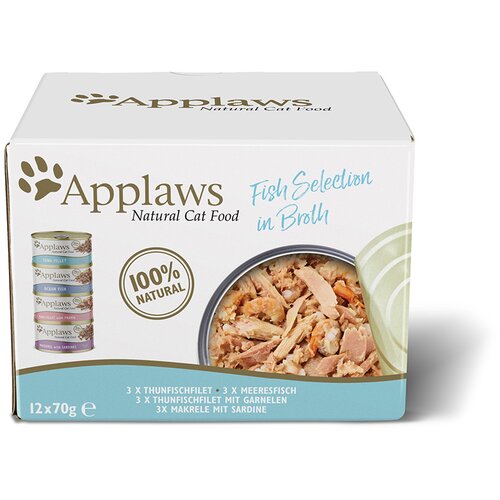 Applaws Ekonomično pakiranje Adult mije&amp;scaron;ano pakiranje 24 x 70 g - Izbor ribe (4 vrste) Slike