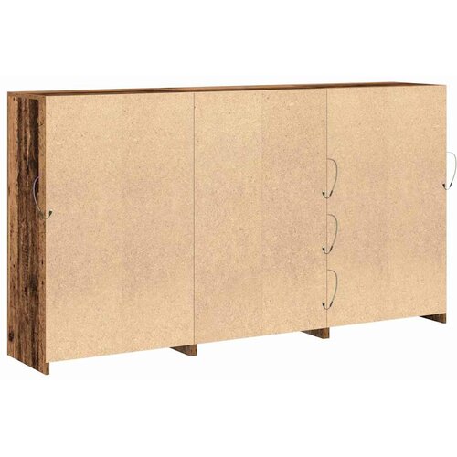  LED komoda 3 pcs Staro drvo 202 x 37 x 100 cm Konstruirano drvo Slike