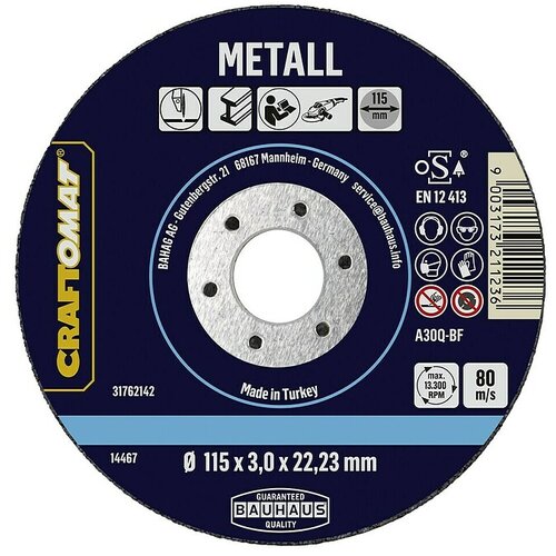 CRAFTOMAT Rezni disk A30Q-BF (Prikladno za: Metal, Promjer rezne ploče: 115 mm, Debljina plohe: 3 mm) Cijene