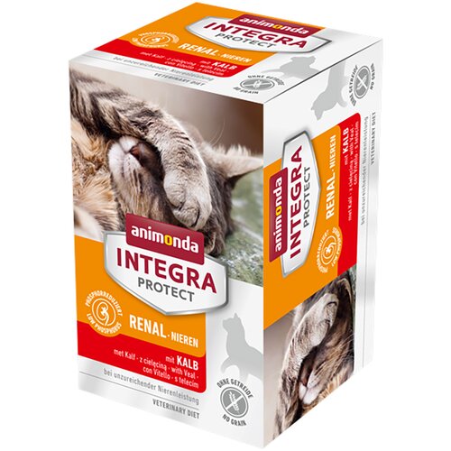 Animonda Integra Protect Adult ledvice pladnji 6 x 100 g - Teletina Cene