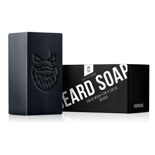 Angry Beards Beard Soap Wesley Wood čvrsti sapun za čišćenje brade 50 g za moške Cijene