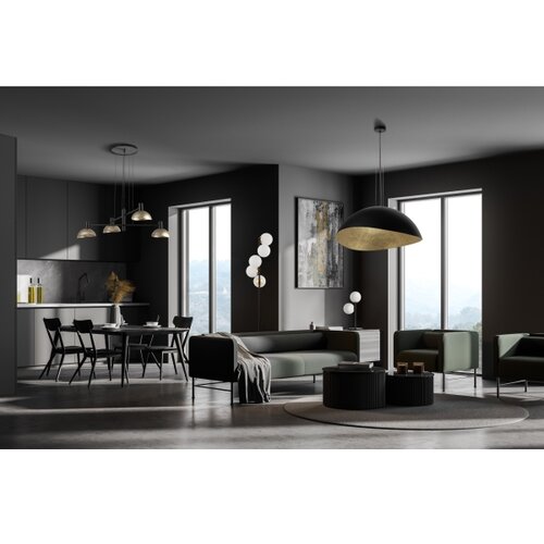  Luster na sajli ARTIS 4xE14/40W/230V crno-zlatni Slike
