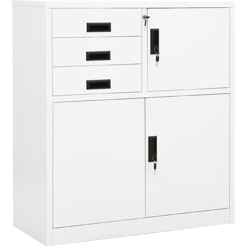 vidaXL uredski ormarić bijeli 90 x 40 x 102 cm čelični Cijene