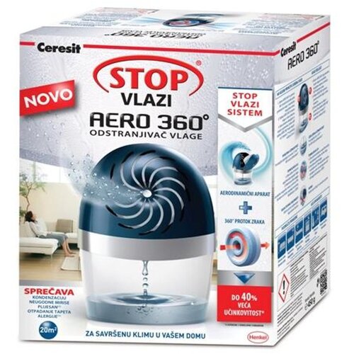 Ceresit Odstranjevalec vlage Ceresit STOP vlagi AERO 360° set (barva: črna, 450 g) Cene