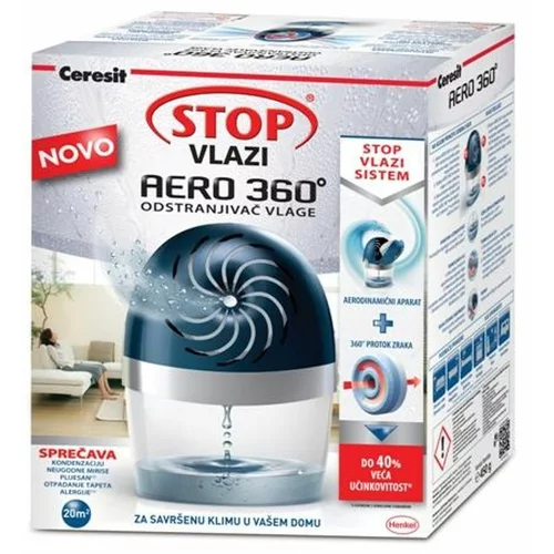 Ceresit Odstranjevalec vlage Ceresit STOP vlagi AERO 360° set (barva: črna, 450 g)