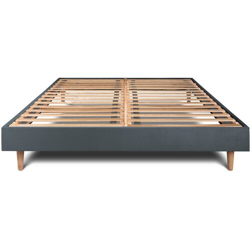 Sommeil de plomb Vzmetni boksi z letvami 200x200 cm - Žametna blago - Sestavljanje, (21608909) Cene