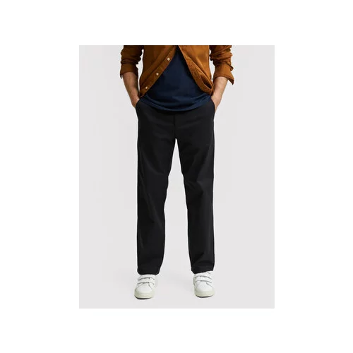 Selected Homme Chino hlače Salford 16080159 Črna Loose Fit