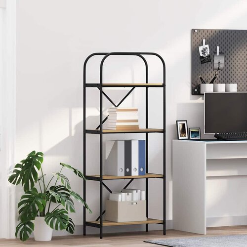 VidaXL Polica hrast artisan 60 x 30 x 146 cm Konstruirano drvo Slike