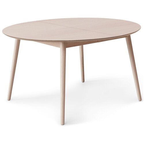 Hammel Furniture Okrugli pro&amp;scaron;iriv blagovaonski stol s dodatnom pločom u dekoru hrasta &amp;oslash; 135 cm Meza &amp;ndash; Slike