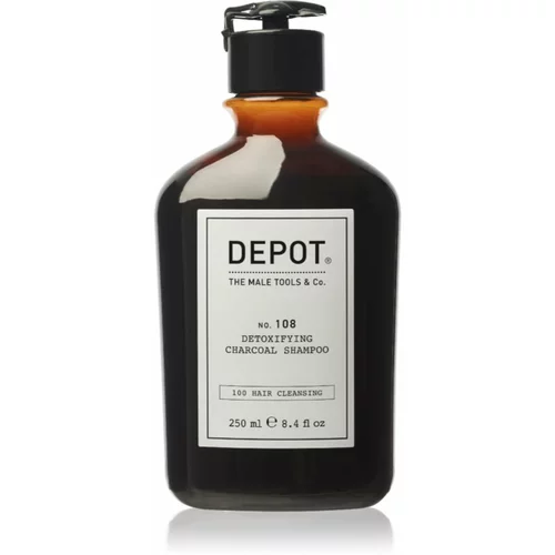 Depot No. 108 Detoxifing Charchoal Shampoo čistilni razstrupljevalni šampon za vse tipe las 250 ml