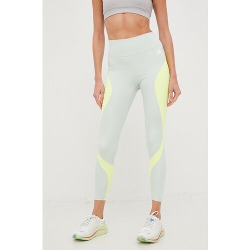 Adidas Tajice za trening Training Essential za žene, boja: zelena, s uzorkom Cene