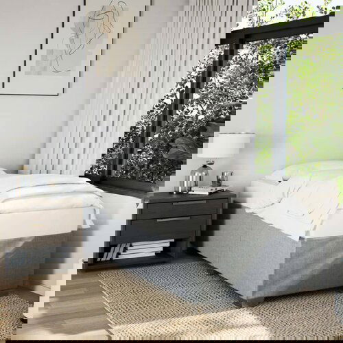 Furnova Posteljni okvir brez vzmetnice svetlo siv 80x200 cm blago, (21937346) Slike