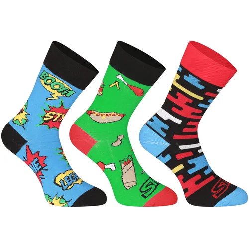 STYX 3PACK Cheerful High Socks Multicolored