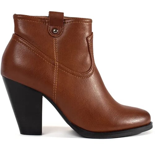 Shelvt Brown heeled ankle boots Cene