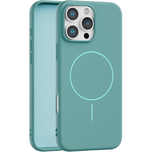 Apple velvet touch magsafe maska za iphone 16 pro max - tirkizna Cene