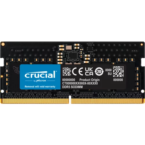 Crucial 8GB DDR5-5600 SODIMM CL46 (16Gbit) pomnilnik - CT8G56C46S5