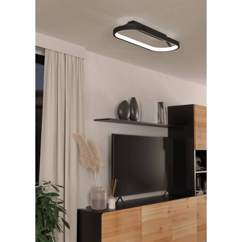 Eglo LED plafonjera Codriales 900631, 27 W, 79 cm, crna/bijela Cijene
