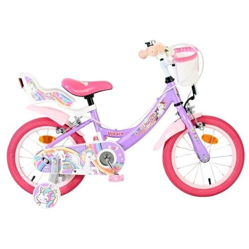 Volare dječji bicikl Unicorn 14&Prime; ljubičaste boje, s dvije ručne kočnice Cijene