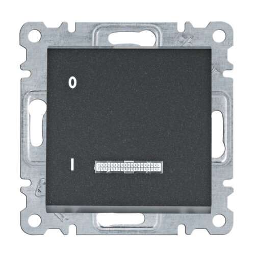 HAGER Prekidač kontrolni 1P 16A Lumina WL0613 crni Slike