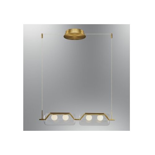 Opviq Luster 3436-2AS-03, 75 cmx12 cmx120 cm, 4x1.5W G4, Zlatne boje Cijene