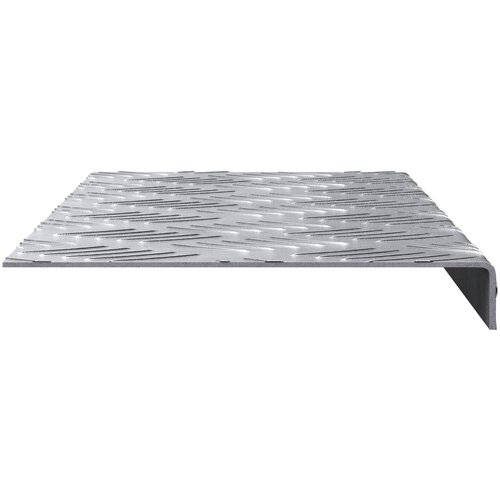 VidaXL Srebrna Aluminij 60 x 18 x 2.5 cm Stepeni&amp;scaron;ne podloge Pravokutne Slike