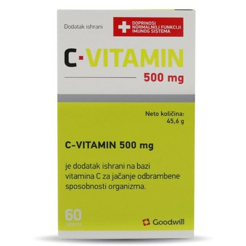 Goodwill vitamin c 500 mg, 60 tableta Cene