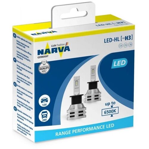  Komplet 2x LED sijalice za automobil H3 PK22s/19W/12V 6500K - Narva 18058RPNVAX2 Cene