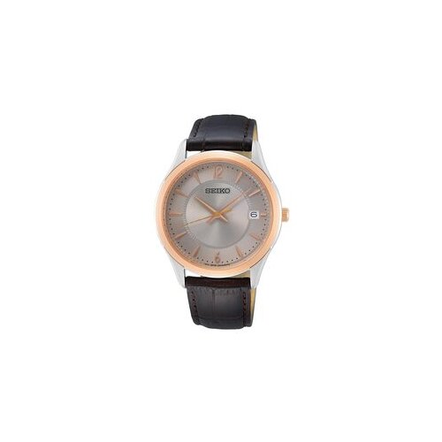 Seiko Ročna ura Classic SUR422P1 Rjava Slike