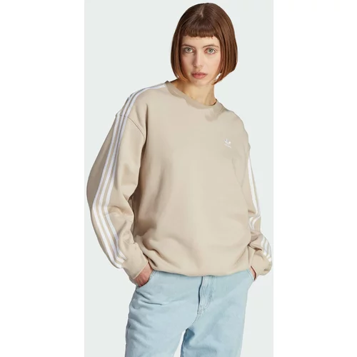 Adidas Sweater majica 'Adicolor Classics ' svijetlobež / bijela