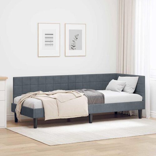 Kutni okvir kreveta Tamno siva 80 cm x 200 cm Bar&scaron;un Cijene