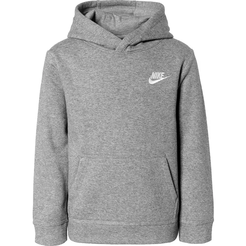 Nike Sportswear Sweater majica 'Club' siva melange / bijela