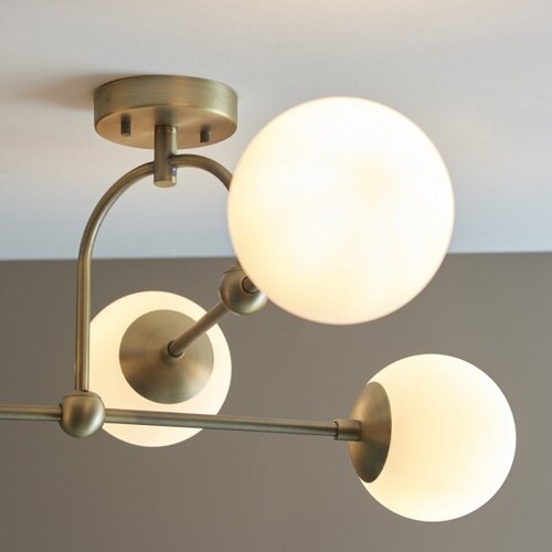 Endon 90843 - plafonski luster ontario 4xE14/7W/230V mesing Slike