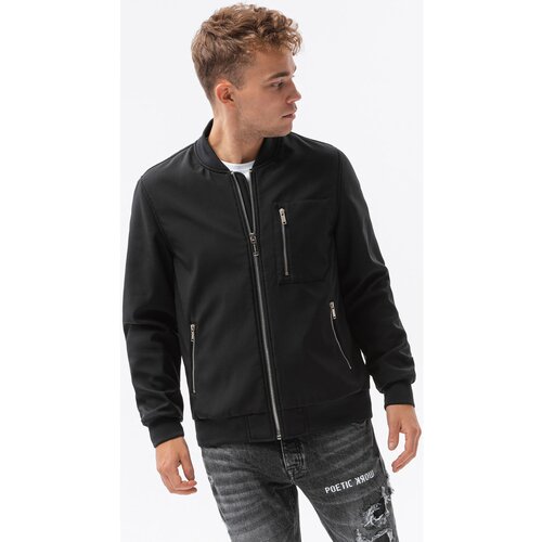 Ombre Jakne Mo&amp;scaron;ka prehodna bomber jakna (C513BLACK) pisana Slike