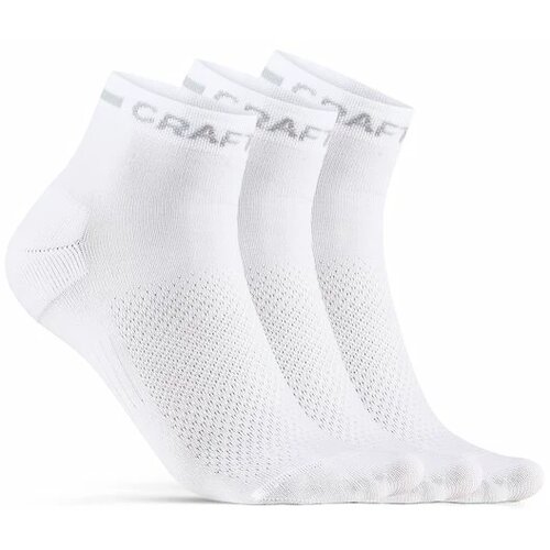 Craft Ponožky Core Dry Mid 3-Pack White Cene