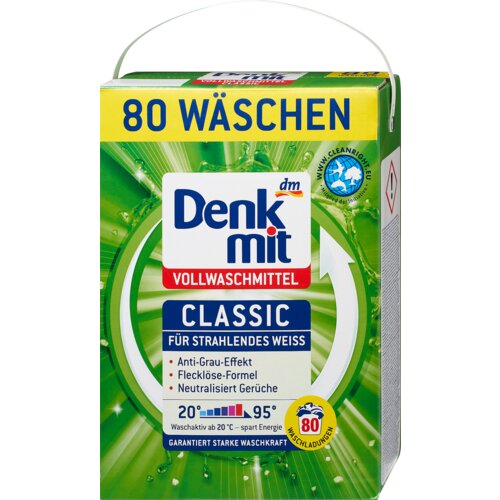 Denkmit CLASSIC detergent za pranje belog veša 5.2 kg Cene