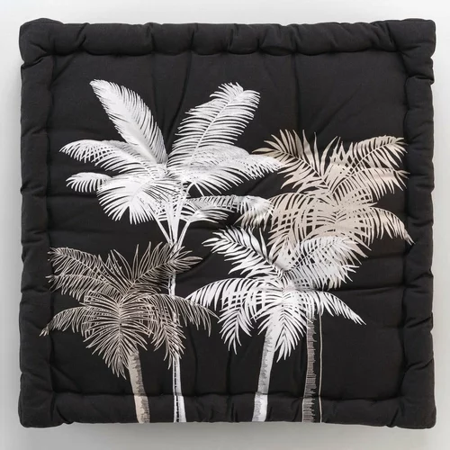 Douceur d intérieur Bela/črna vreča za sedenje Ethno Palm –