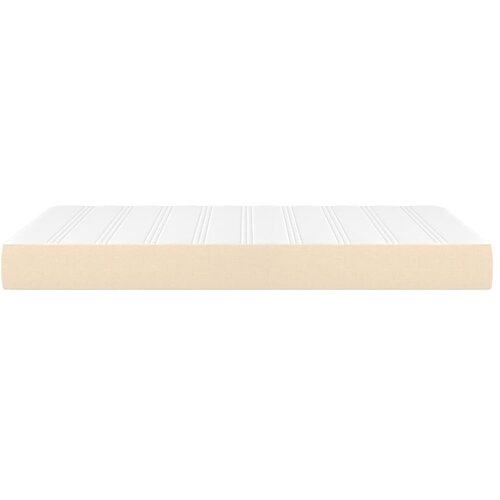  Madrac s džepičastim oprugama srednje tvrdoće krem 120x200x20 cm od tkanine Slike