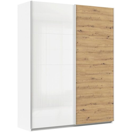 Modern Living Omara Z Drsnimi Vrati Feldkirch, Bela, Barva Hrasta Cene