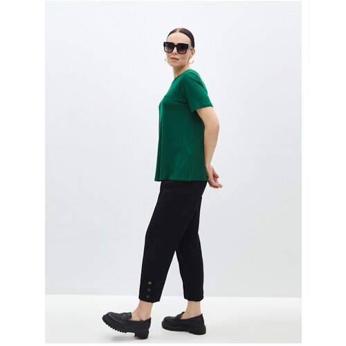 LC Waikiki Women&amp;#039;s Elastic Waist Carrot Cut Straight Trousers Slike