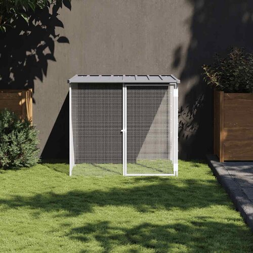  Kavez za kokoši s krovom svjetlosivi 103 x 98 x 90 cm čelični Cene