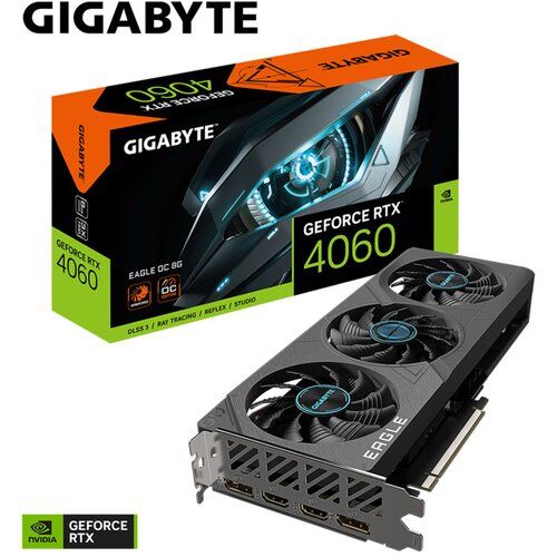 Gigabyte VGA 4060 EAGLE OC8GB GDDR6 128bit2xDP; 2xHDMI Slike