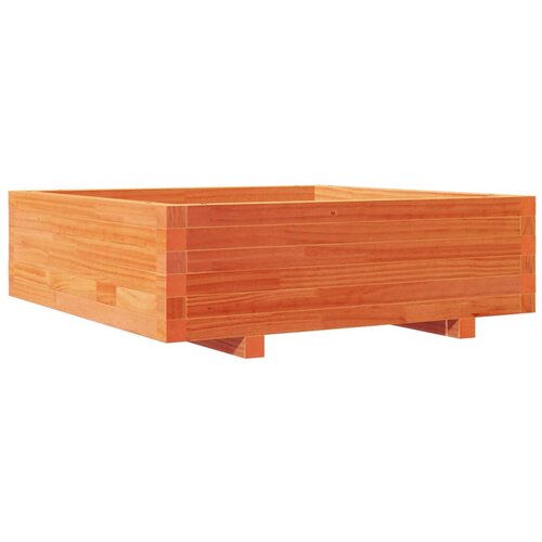  Vrtna sadilica vo&amp;scaron;tano smeđa 80 x 80 x 26,5 cm masivna borovina Slike