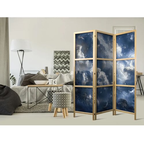  Japanski paravan - Astronomical Wonders: Clouds and Stars in Harmonious Combination 135x172 Cene