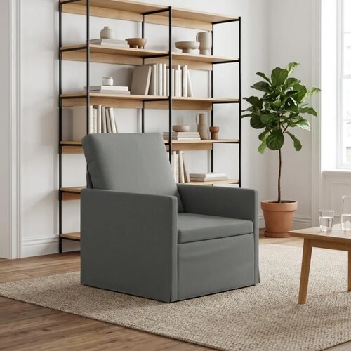  Fotelja Tamnosiva 70 x 81 x 82 cm Tkanina - Tamnosiva 60 cm Cijene